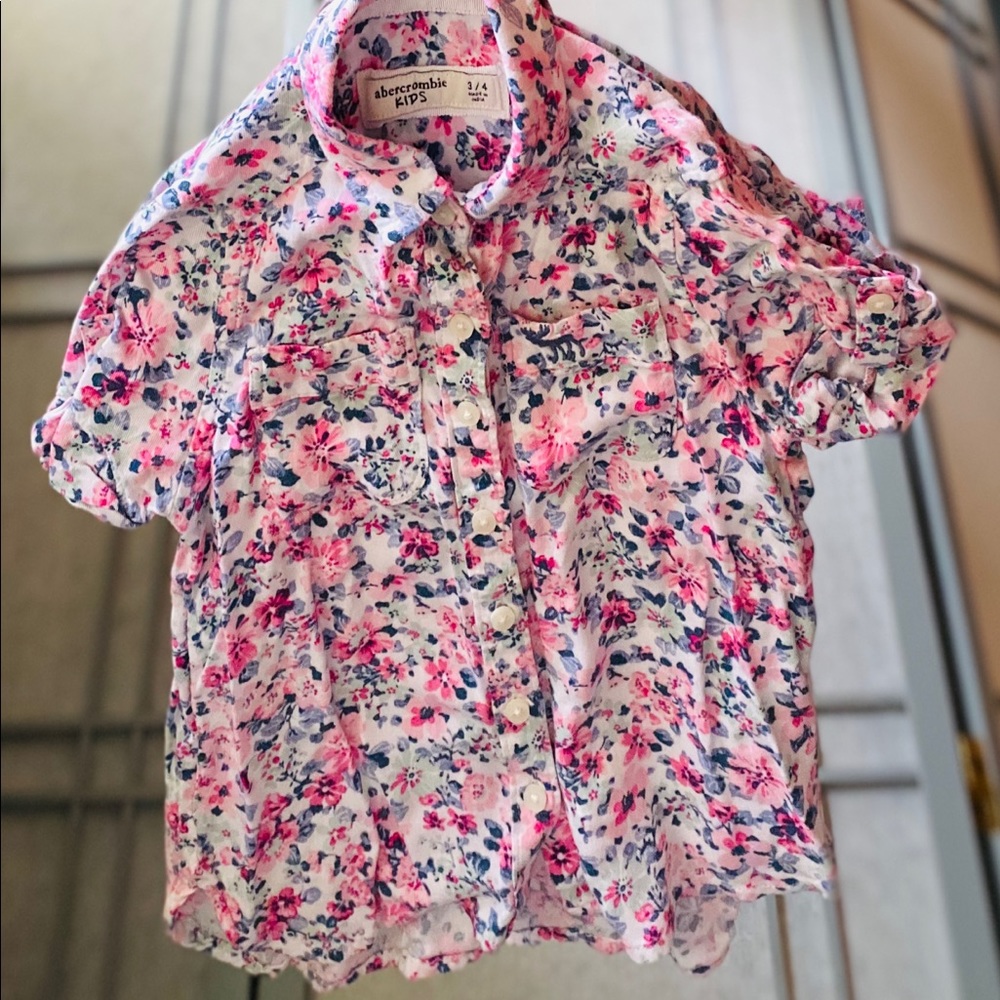 Floral button down